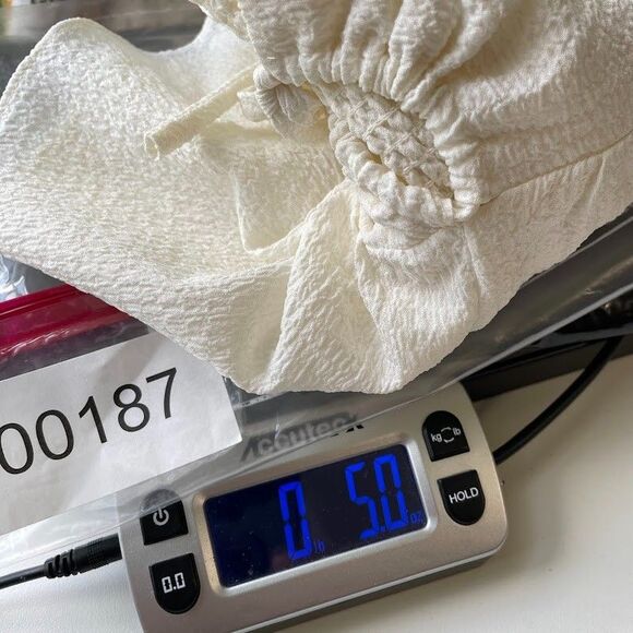 Urban Outfitters Sierra Keyhole Blouse Womens Small Ivory Y2K Babydoll Crop - Picture 14 of 14